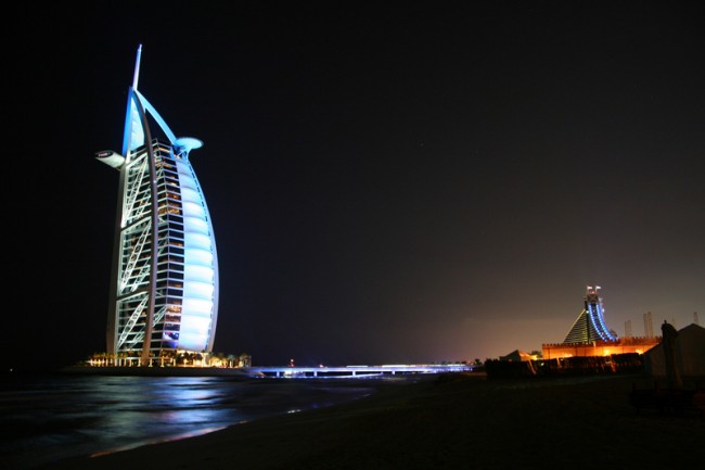 The iconic Dubai hotel Burj Al Arab is one of the main tourist attractions in the emirate.