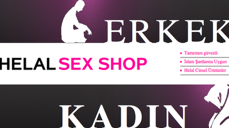 The Home page for the Helal Sex Shop website aims to be sensitive, says its founder Haluk Demirel