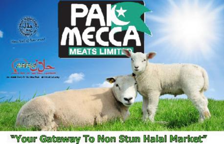 A promotional shot for PAK Mecca Meats Ltd, the new owner of Weobley’s abattoir. 