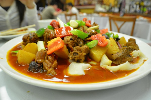 Spicy chicken at Silk Road