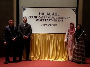 Department of Standards Malaysia presents Halal AQL Certified Certs