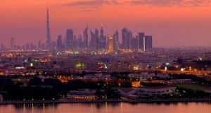 Dubai skyline at dusk!